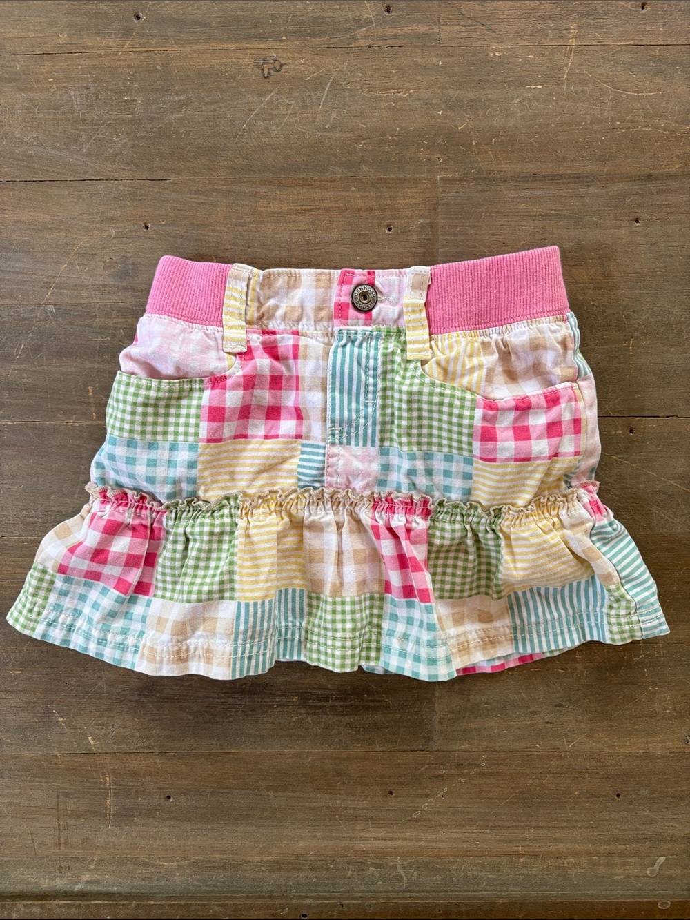 Vintage Y2K Oshkosh B’Gosh patchwork skort